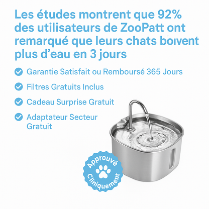 ZooPatt™ Fontaine à Eau pour Chat