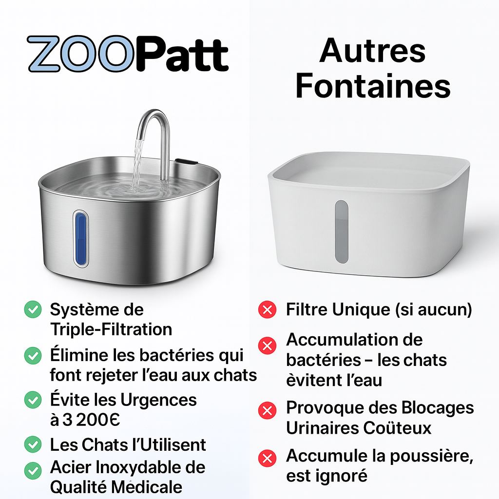 ZooPatt™ Fontaine à Eau pour Chat